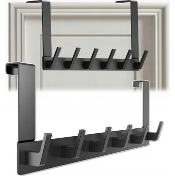 Věšák UNIVERZÁLNÍ VĚŠÁK NA DVEŘE HÁČKY NA DVEŘE PRO ZAVĚŠENÍ OBLEČENÍ