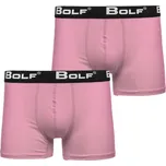 Světle růžové pánské boxerky Bolf 0953-2P 2 PACK - XL