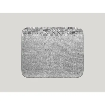 Talíř Talíř obdélníkový 33 x 27 cm - šedá