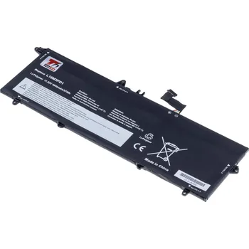 Baterie k notebooku Baterie T6 Power pro Lenovo ThinkPad T490s 20NY, Li-Poly, 11,52 V, 4950 mAh (57 Wh), černá