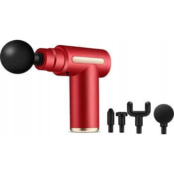 Masážní přístroj Masážní pistole ČERVENÁ Masážní Přístroj na záda, chodidla a tělo