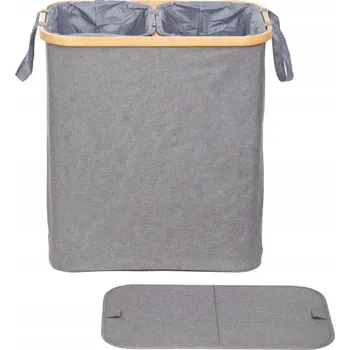 Koš na prádlo Koš na prádlo NELLIE šedý 55,5x34,5x60 cm HOMLA
