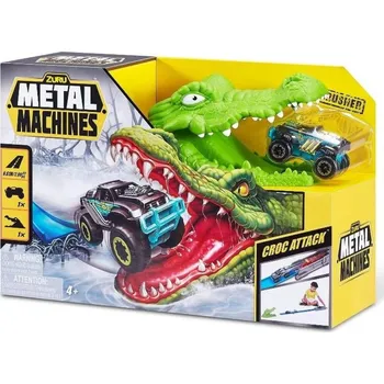 Hračka Hrací sada s dráhou, krokodýlem a kovovým autíčkem