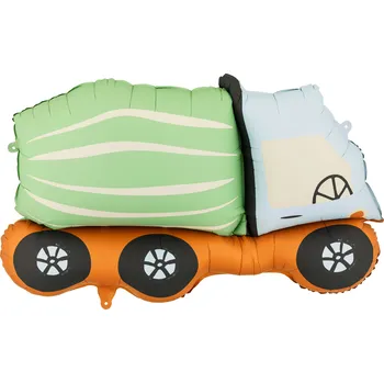 Balónek Fóliový balónek míchačka betonu mix barev