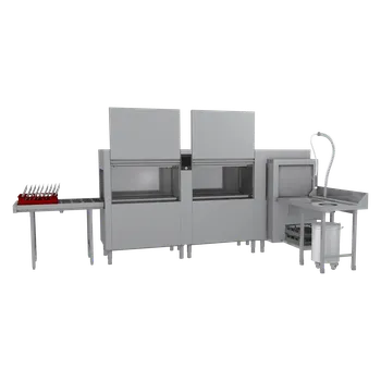 Myčka nádobí Myčka tunelová 270, studená voda, výstup vlevo, rohový předmytí, rekuperace | RM - XT 270 L CTPWR XTRCO