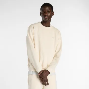 Pánská mikina Pánská mikina New Balance MT41506PEF – béžové