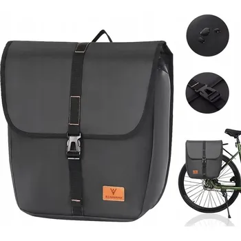 brašna na kolo Cyklistická brašna na nosič je prostorná a zadní voděodolná