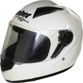 Helma na motorku PŘILBA SAFEBET HF-111K BÍLÁ L (ECE)