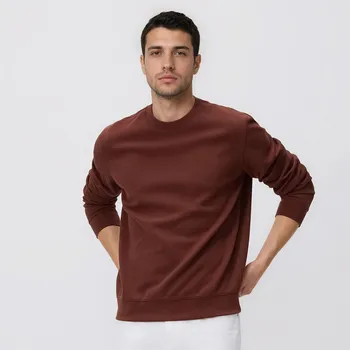 Pánská mikina Reserved - Mikina regular z bavlny - hnědá - 532EF-88X - 532EF-88X-XXL