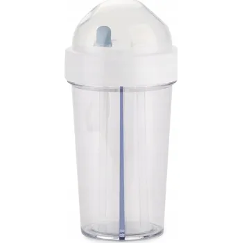 HRNEK lahev na pití Nádoba na nápoje SE DVĚMA KOMORAMI a brčky 420 ml