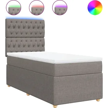 Postel Jednolůžková dřevěná postel VidaXL 80x200 cm, odstíny šedé