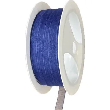 Stuha Stuha organzová Beauty Organdy – Royal Blue sytě modrá 7mm x 5m (4,-Kč/m) (Sytě modrá organzová stuha, 7mm široká, průsvitná, oboustranná, okraje zpevněné tkaním)