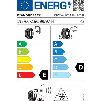 195/60R16C pneumatika DIAMONDBACK DW701 99/97H