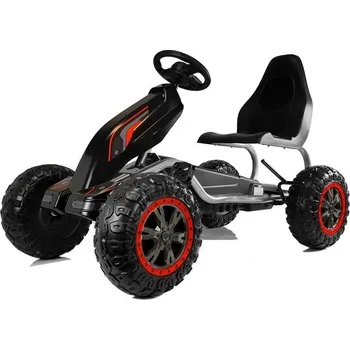 Dětské šlapadlo Mamido Dětská šlapací motokára Monster Strong černá