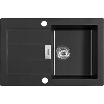 Granitový dřez Jednokomorový dřez Franke černý kámen