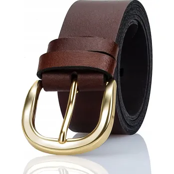 Opasek GRACIO Pásek Dámský 105 cm Bronz Zlatá Spona Stylová Klasická