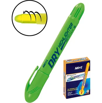 Zvýrazňovač AMOS Zvýrazňovač gelový Neon zelený