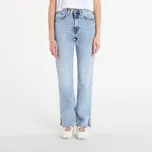 Džíny Karl Lagerfeld Jeans Hr Straight Jeans W/ Slit Visual Acid Mid Blue W28/L32