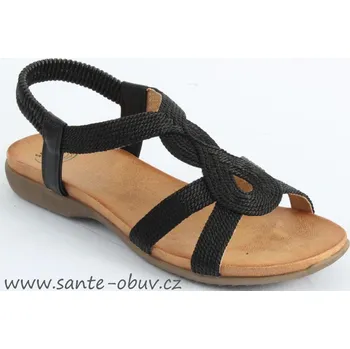 Dámská zdravotní obuv SANTÉ CR/70080 NERO sandál vel.36-41, černá - 40