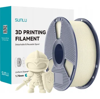 Filament Filament SUNLU PLA+ bílá slonová kost bone white 1 kg