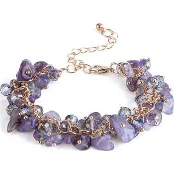 Šperk Náramek AMETYST A KORÁLKY