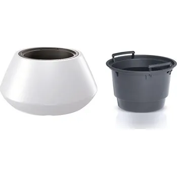 Květináč PRO Květináč s vkladem HEOS bílý 58,2cm