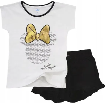 Dívčí pyžamo Minnie Mouse DÍVČÍ PYŽAMO KRÁTKÝ RUKÁV šortky BÍLÁ 146 D051K