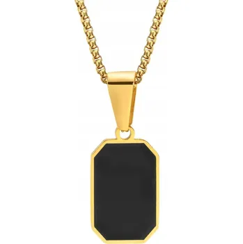 Náhrdelník Náhrdelník Timon - Zlatá/Černá KP-34224