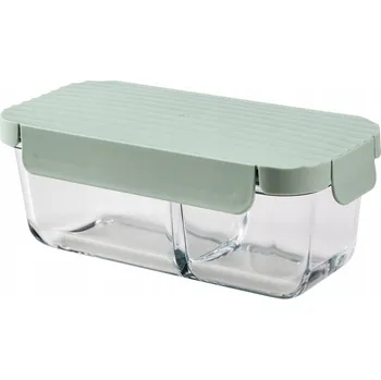 Dóza na potraviny SKLENĚNÁ NÁDOBA KRABIČKA NA OBĚD S VÍKEM HAVSTOBIS IKEA 700 ml