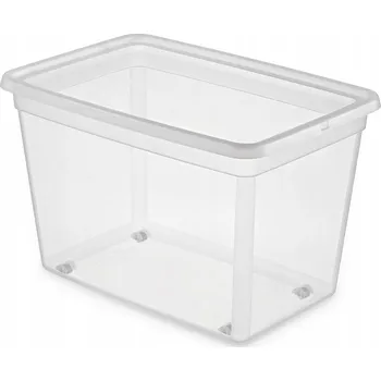 Úložný box Plastový box s víkem, úložný kontejner 60 l