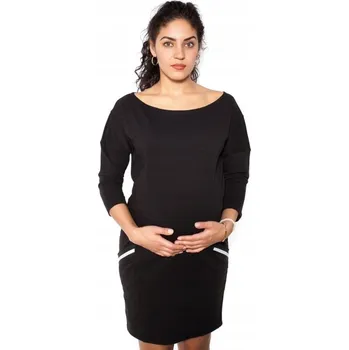 Dámské šaty Těhotenská šaty Bibi - černé - L