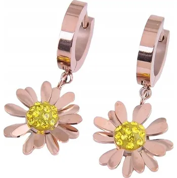 Náušnice Náušnice Brooke - Zlato Růžová/Žlutá KP-20677