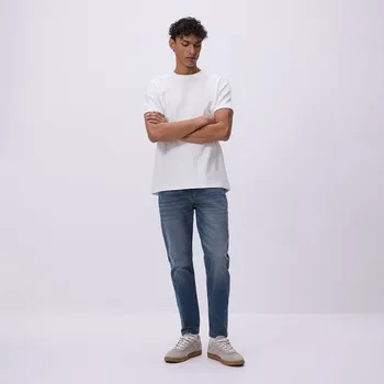 Pánské džíny Reserved - Džíny skinny se sepraným efektem - indigo jeans - YV151-57J - YV151-57J-34