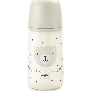 SUAVINEX WILD & FREE láhev - 1x kojenecká plastová láhev, physiologický při