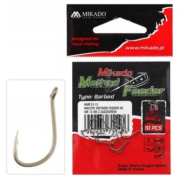 Rybářský háček Háčky na krmení, háčky na plovoucí dno, s protihrotem Mikado Method Feeder 702 10 ks