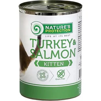 Krmivo pro kočku Nature's Protection mokré krmivo pro kočky krůta a lososem 400 g