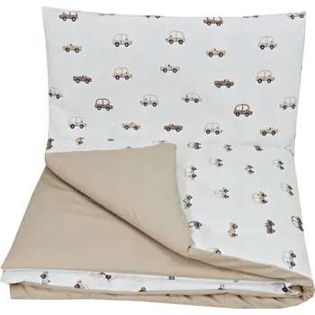 Povlečení POVLEČENÍ 2EL 135X100 DO POSTÝLKY 140X70 PRO DÍTĚ BAVLNA POVLEČENÍ AUTÍČKA