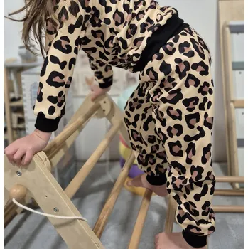 Yháček Flísové tepláky Yháček, Leopard Velikost: 122