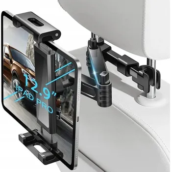 NASTAVITELNÝ DRŽÁK DO AUTA NA TABLET TELEFON NA OPĚRKU HLAVY SEDADLA