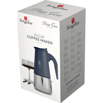 Moka konvice Kávovar Berlingerhaus BH-8913 6 šálků indukční Deep Sea Collection