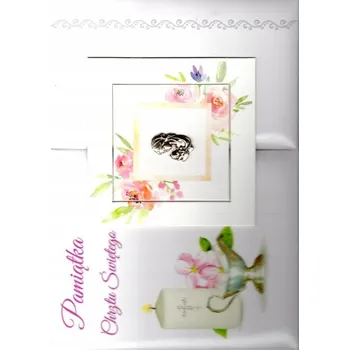 Umění Album pamiątka Chrzest Św. TRYPTYK RÓŻOWY prostokąt 29x20cm RÓŻNE WZORY Brak autora