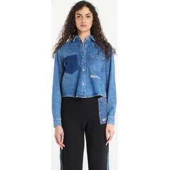 Dámská košile Košile Karl Lagerfeld Jeans Boxy Denim Blouse Mid Blue L