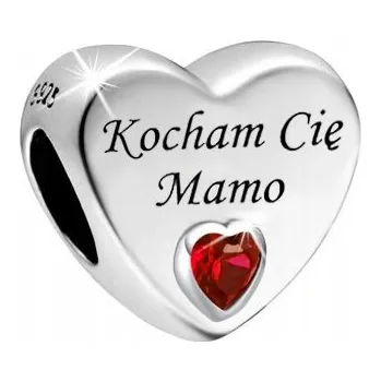 Přívěsek Přívěsek Charms Mennica Bydgoska stříbrný ryzost 925 ve tvaru srdce