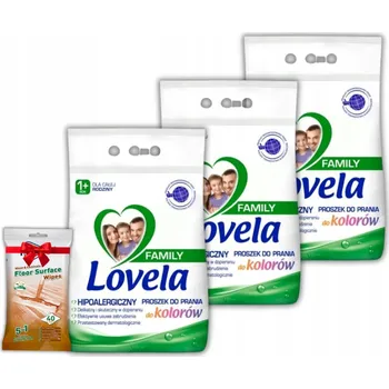Prací prášek LOVELA Family Prací prášek na barevné prádlo 2,1 kg x3 +