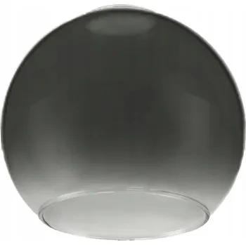 Skleněné stínidlo pro stropní stolní lampu ve tvaru koule, kouřově šedý gradient