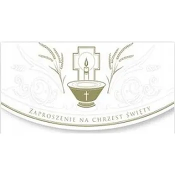 Obraz Pozvánka na křtiny s holubicí