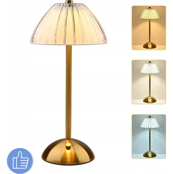 Lampička LED STOLNÍ LAMPA BEZDRÁTOVÁ ELEGANTNÍ MODERNÍ STEROWANIE DOTYKOWE