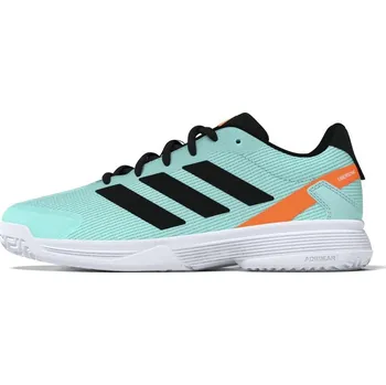 Chlapecké tenisky Dětská tenisová obuv adidas Kids Tennis Shoes Flash Aqua/Core Black/Lucid Orange EUR 38