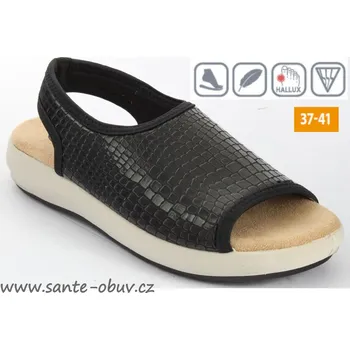 Dámská zdravotní obuv SANTÉ LB/2 NERO sandál vel.37-41, --- - 40