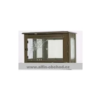 Smuteční dekorace Fotoskříňka na pomník velká starozlato